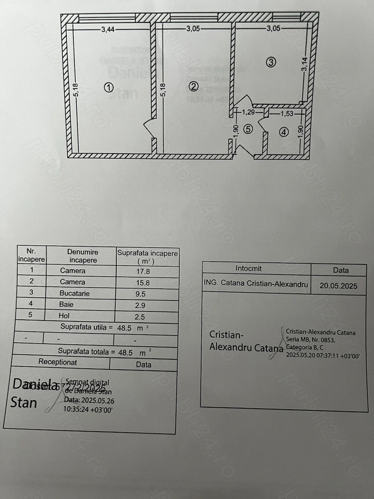 Apartament 2 camere Titan, mobilat, bloc reabilitat, zonă verde - Poză 10