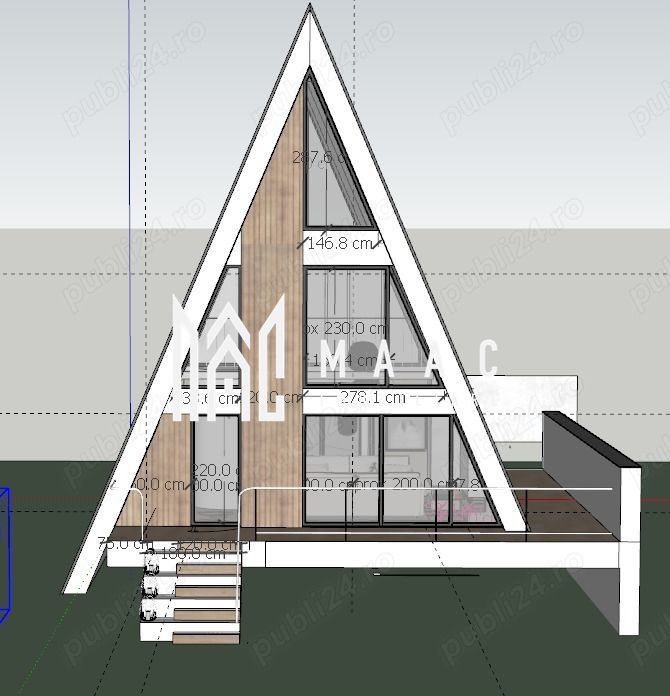 Cabană A-Frame | Porumbacu de Sus | 3 camere | 153 MPU | Castelul de Lut - Poză 10