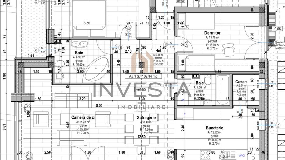 Apartament 3 camere, 103 mp in imobil tip vila ! - Poză 3