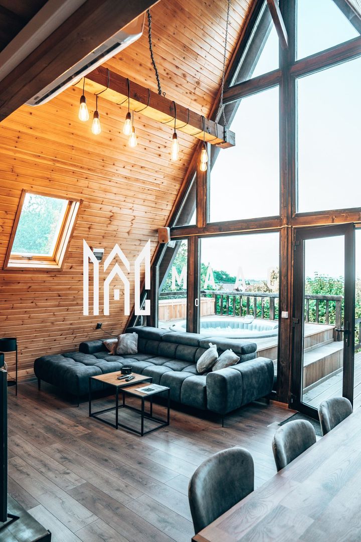 Cabana A Frame | 90 MPU | Teren 1000mp | Tocile - Poză 3