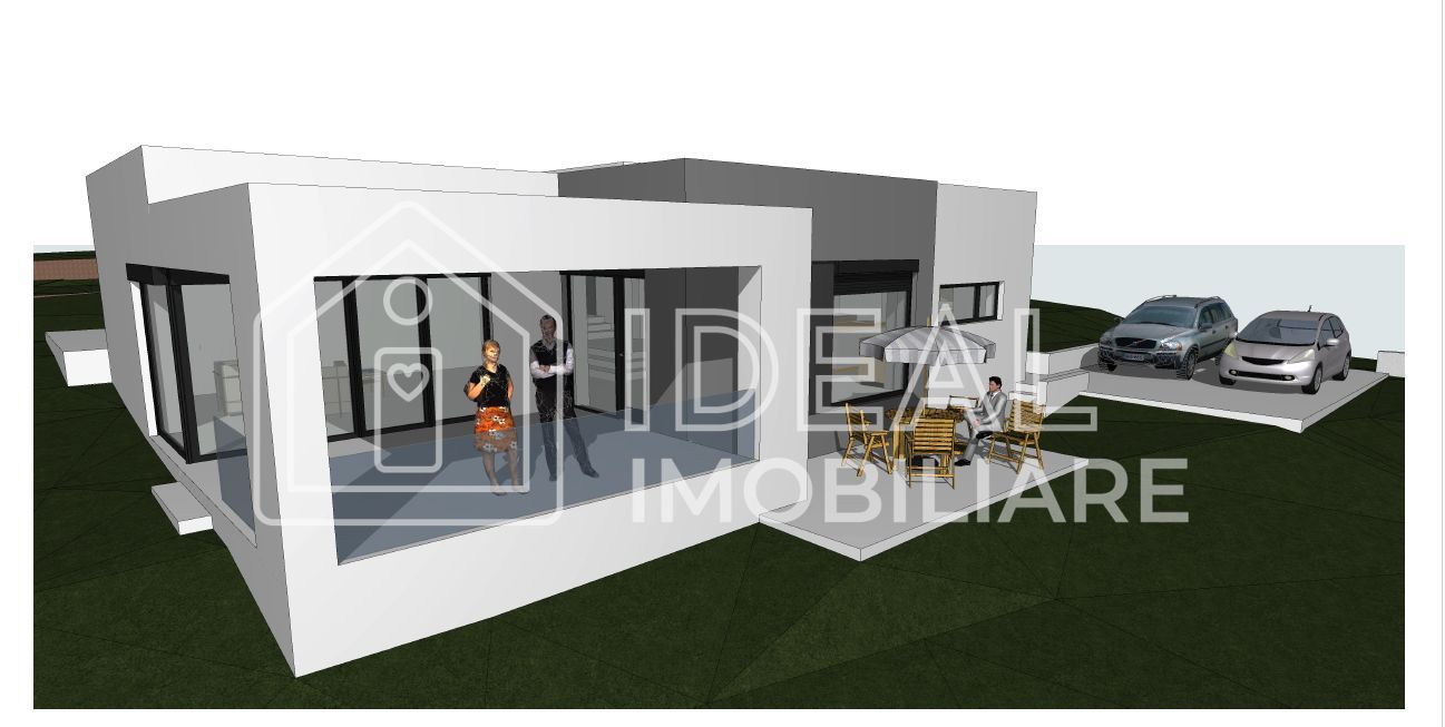 Casă modernă pe un singur nivel în Bavaria, teren 750 mp - Poză 1