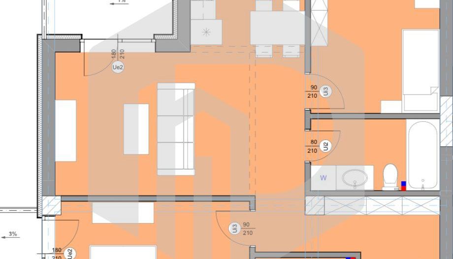 Etaj 1 | Apartament 3 camere 71mpu + Boxa | Str. Brana-Selimbar - Poză 1