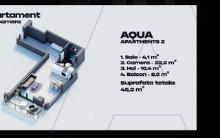 Garsonieră  - Mamaia Nord , vedere la mare, bloc finisat. - Poză 4