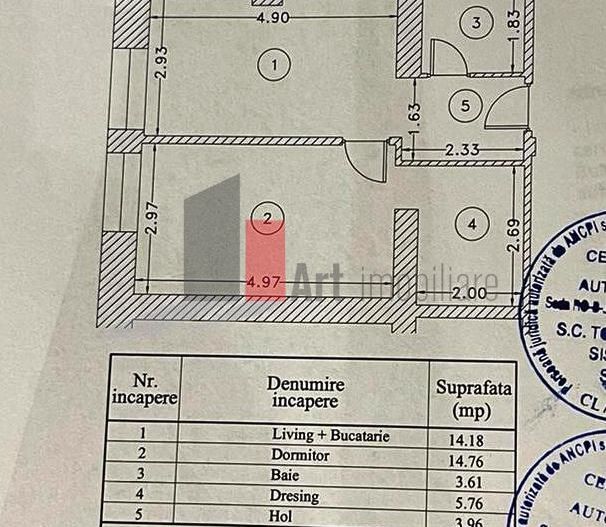 Apartament 2 camere in Ansamblul Rin Grand Residence.- zona Vitan - Schiță 11