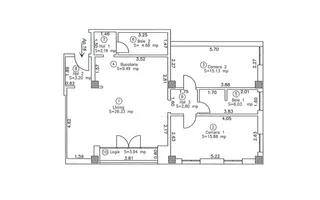 Office-3 Camere | Lift | Parcare Subterana | Central | Comision 0 - Schiță 21
