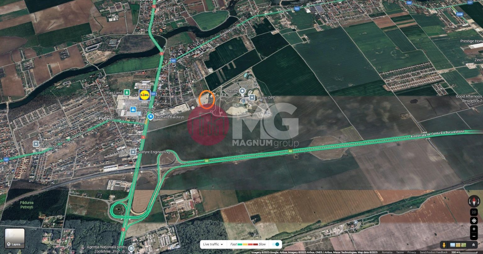 Teren de vanzare - betonat- pretabil industrial- Balotesti - Therme - Poză 2