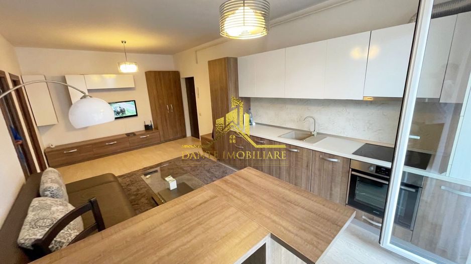 2 camere, semidecomandat, mobilat modern, bloc nou, balcon, Centru - Poză 5