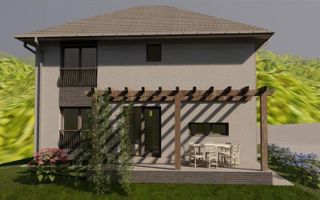 Casa individuala de vanzare, 5 camere, dressing, 3 bai, 600mp curte - Poză 3