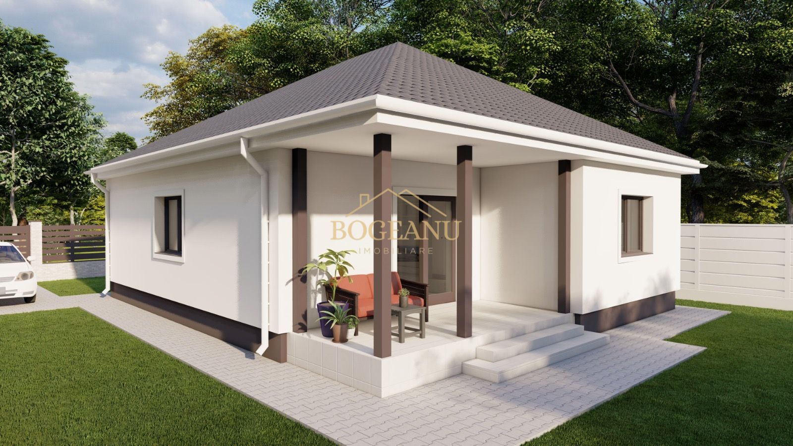 BG124-Teren cu Aut.Constr Proiect Casa parter 614 mp - Poză 9