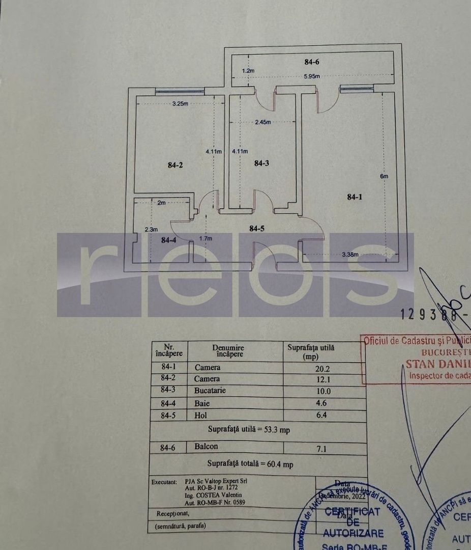 VANZARE APARTAMENT 2 CAMERE 60MP MOBILAT LUX NICOLAE TECLU PALLADY BLOC 2023 - Poză 17