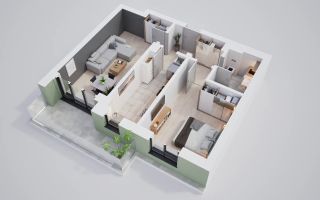 Vanzare  apartament cu 2 camere. Rate la dezvoltator pe 7 ani. - Poză 2