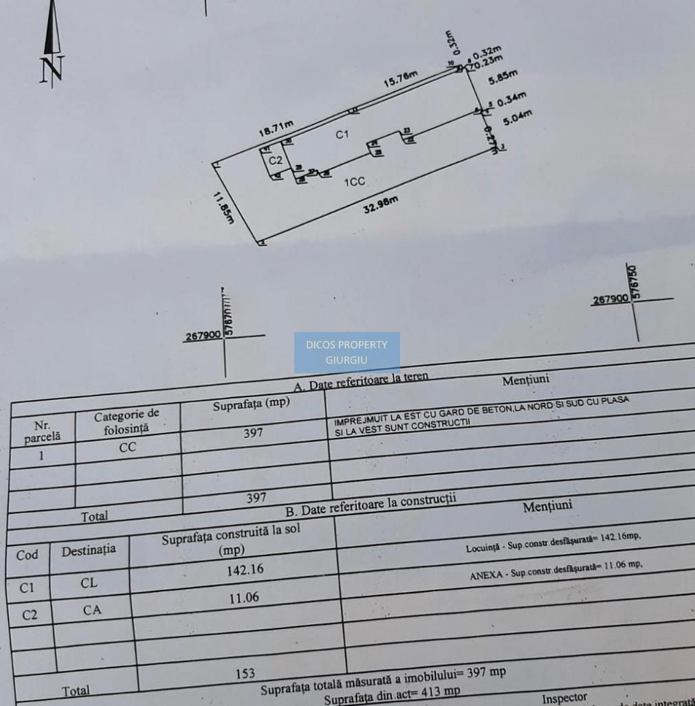 Casă cu garaj și anexe, teren 397 mp – Șoseaua Bălănoaiei - Schiță 10