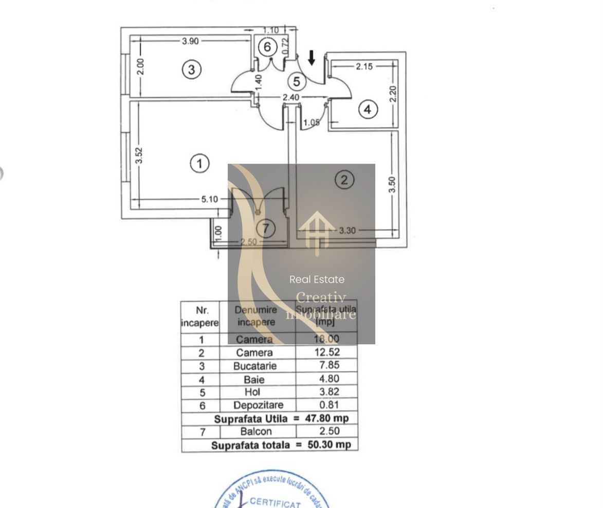 Apartament 2 camere + loc de parcare - Poză 6