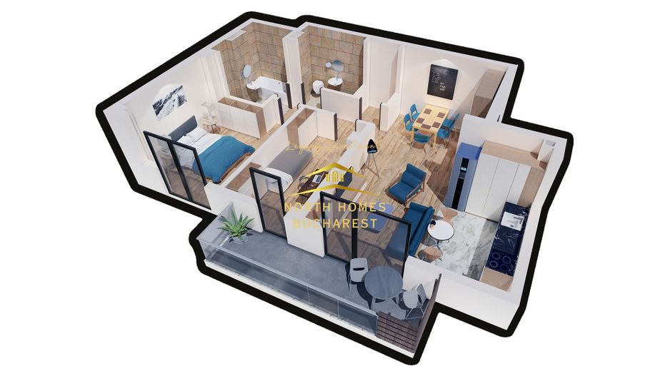 0% COMISION - 3 camere de vanzare Straulesti - Poză 14