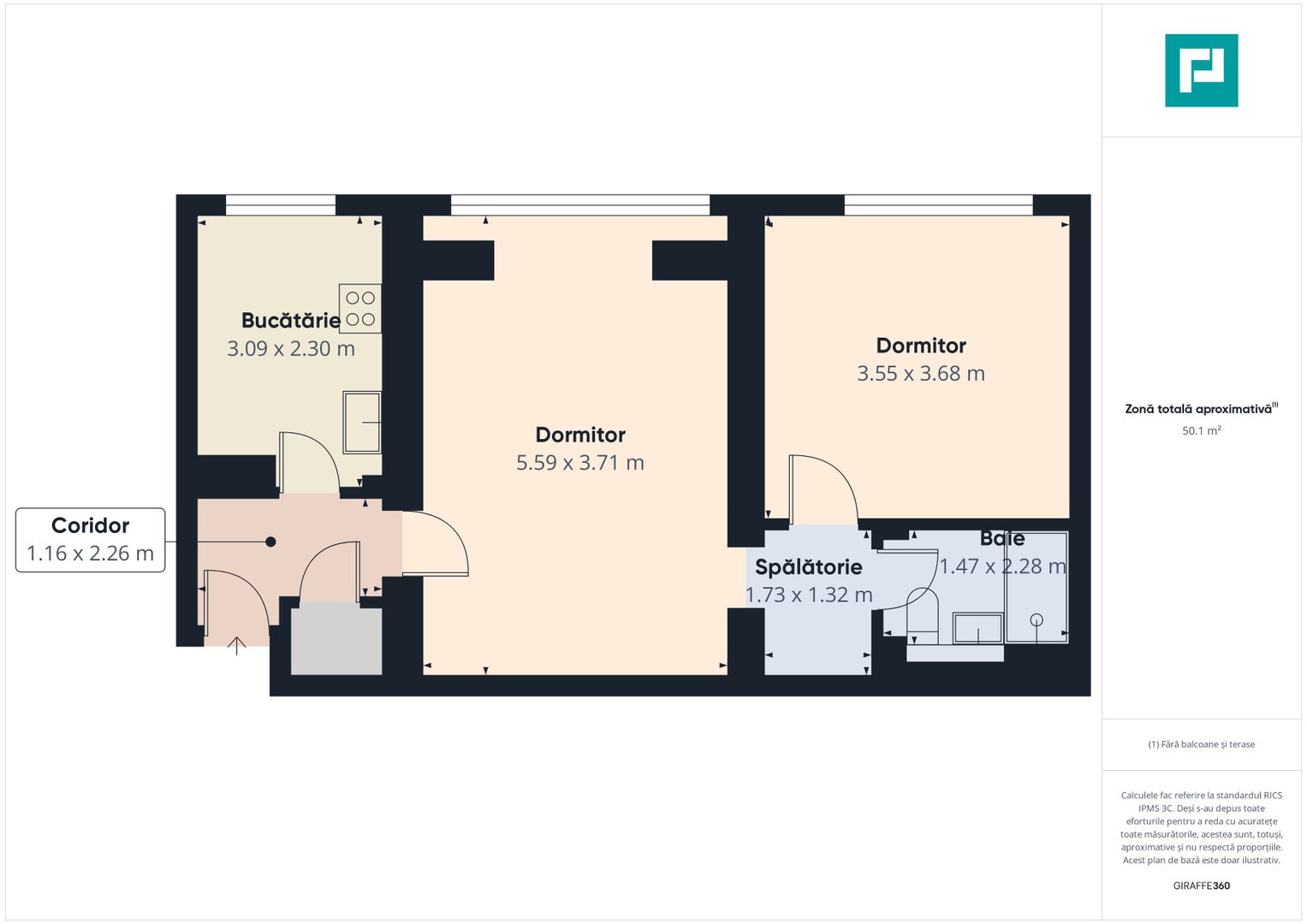 Apartament 2 camere  + garaj la Podgoria - Poză 8