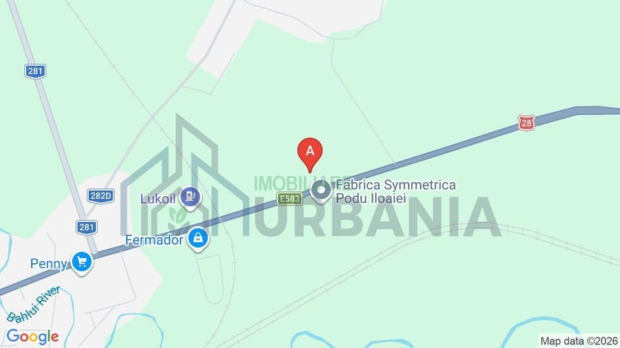 Teren intravilan de vanzare, 12.500 mp, deschidere ~40 m la soseaua europeana, fata in fata cu fabrica Symmetrica, Podu Iloaiei - Poză 1