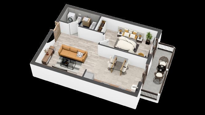 Apartament 2 camere, 54mp, Balcon, Zona Selimbar Comision 0 - Poză 1