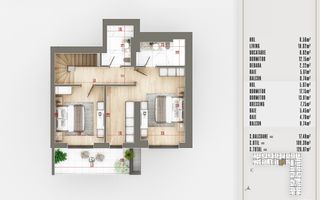 Duplex 3 camere cu Dressing Finisaje Premium Sector 3 - Poză 2