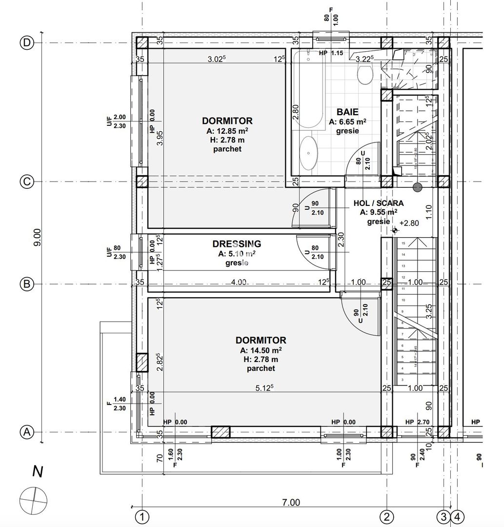 Casa MODERNA cu etaj RETRAS, zona Triajului, Selimbar - Schiță 9