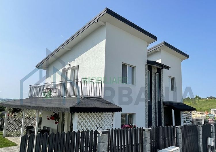 Casa individuală modernă, Miroslava, P+1, 120 mp utili, 500 mp teren, complet mobilată și utilată - Poză 1