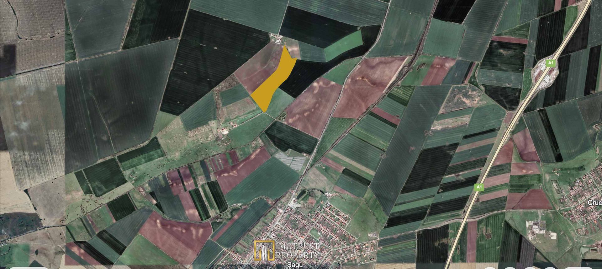 Teren agricol 12,28 ha Sagu – acces DN69 & A1, acum 1,38 €/m - Poză 2