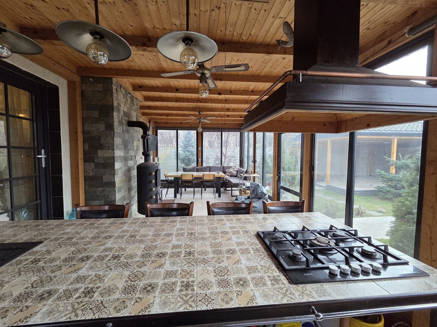 Casă unicat, stil american, 4 camere, garaj, teren 450 mp – Tunari - Poză 5