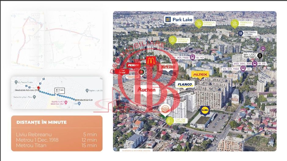 Apartament 3 camere-Auchan Titan-Liviu Rebreanu-Comision 0 - Poză 14