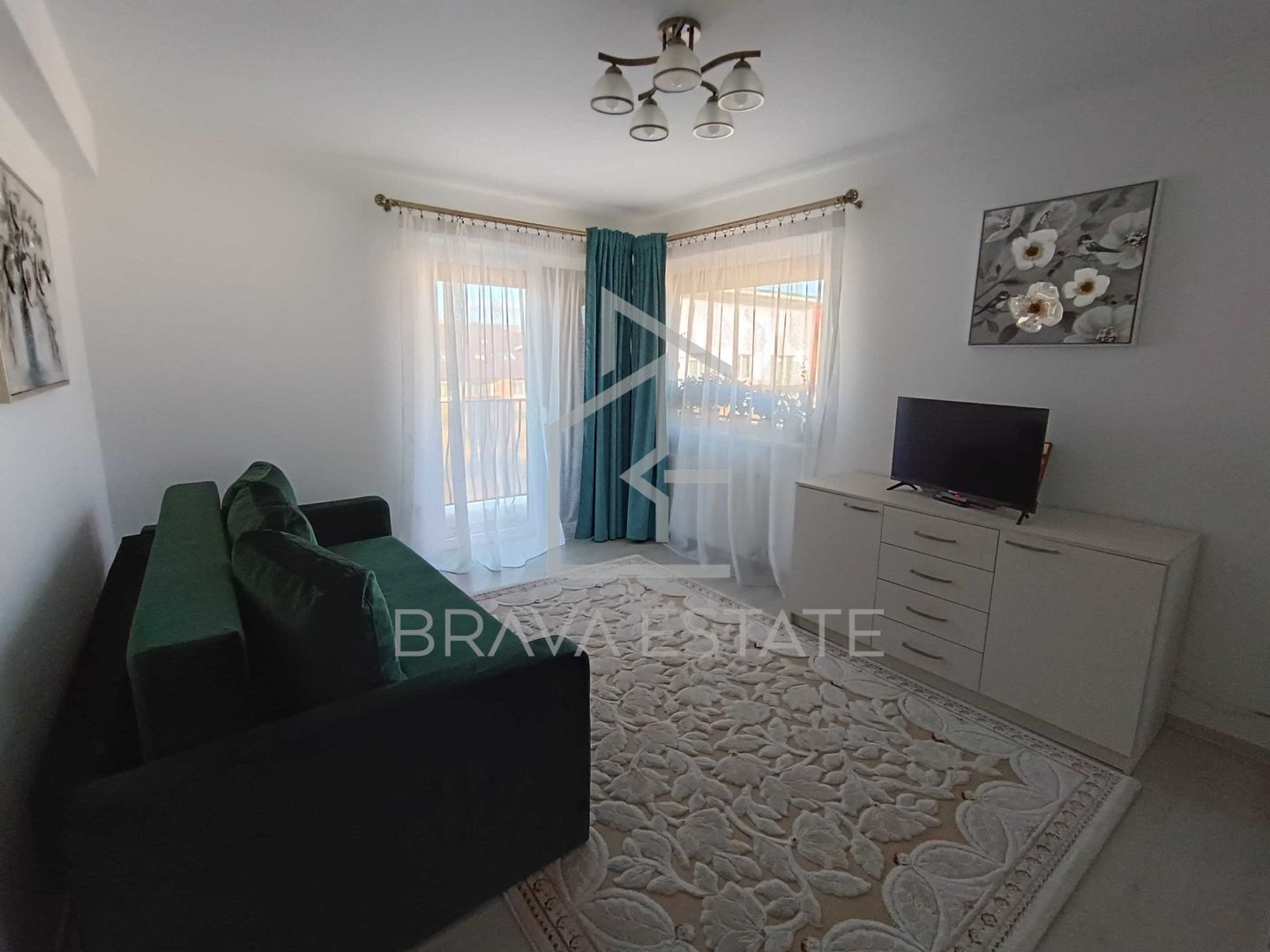 Apartament 2 camere, 56mp, balcon, parcare, mobilat, Floresti, zona Porii - Poză 2