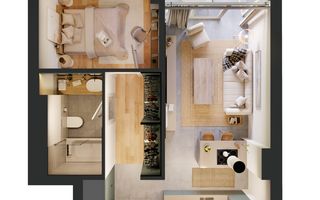 APARTAMENT 2 CAMERE | PIPERA | PRET DE LANSARE |PARCARE SUBTERANA+BOXA - Schiță 4