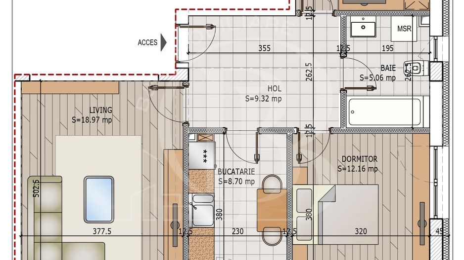 Apartament Pallady 3 camere Pret Credit Ipotecar avans 15% - Schiță 18
