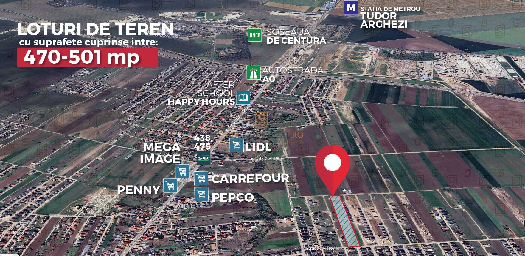 Teren de vanzare, investitie in Comuna Berceni, Str. Aviatorilor - Poză 4