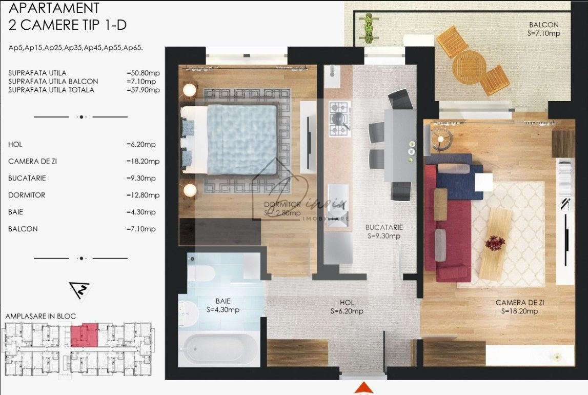 Apartament 2 camere Metalurgiei I Cartier Solar I finalizat - Poză 6