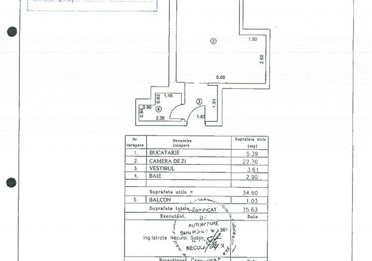 GARSONIERA + LOC DE PARCARE SUBTERAN || AVIATIEI- AEROGARII - Schiță 13