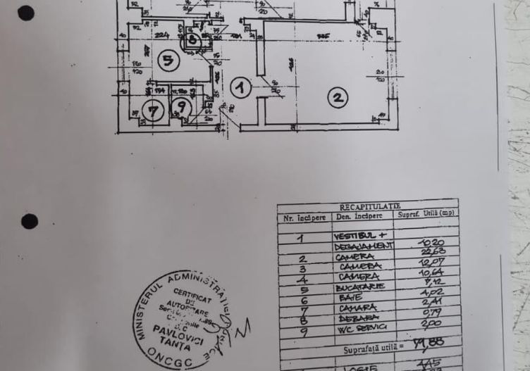 Apartament 3camere Calea Calarasilor-Matei Basarab - Schiță 9