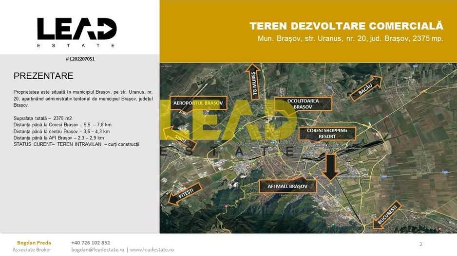 OPORTUNITATE INVESTIȚIE TEREN DEZVOLTARE COMERCIALĂ/RETAIL PARK - Poză 3