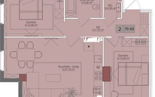 Vânzare, apratament, 2 camere, strada Bucovina, Ciocana - Poză 9