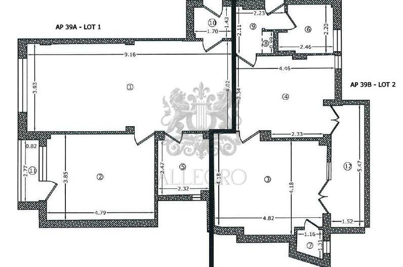 2 Apartamente Alaturate | Calea Victoriei 112 | Radisson | - Schiță 15