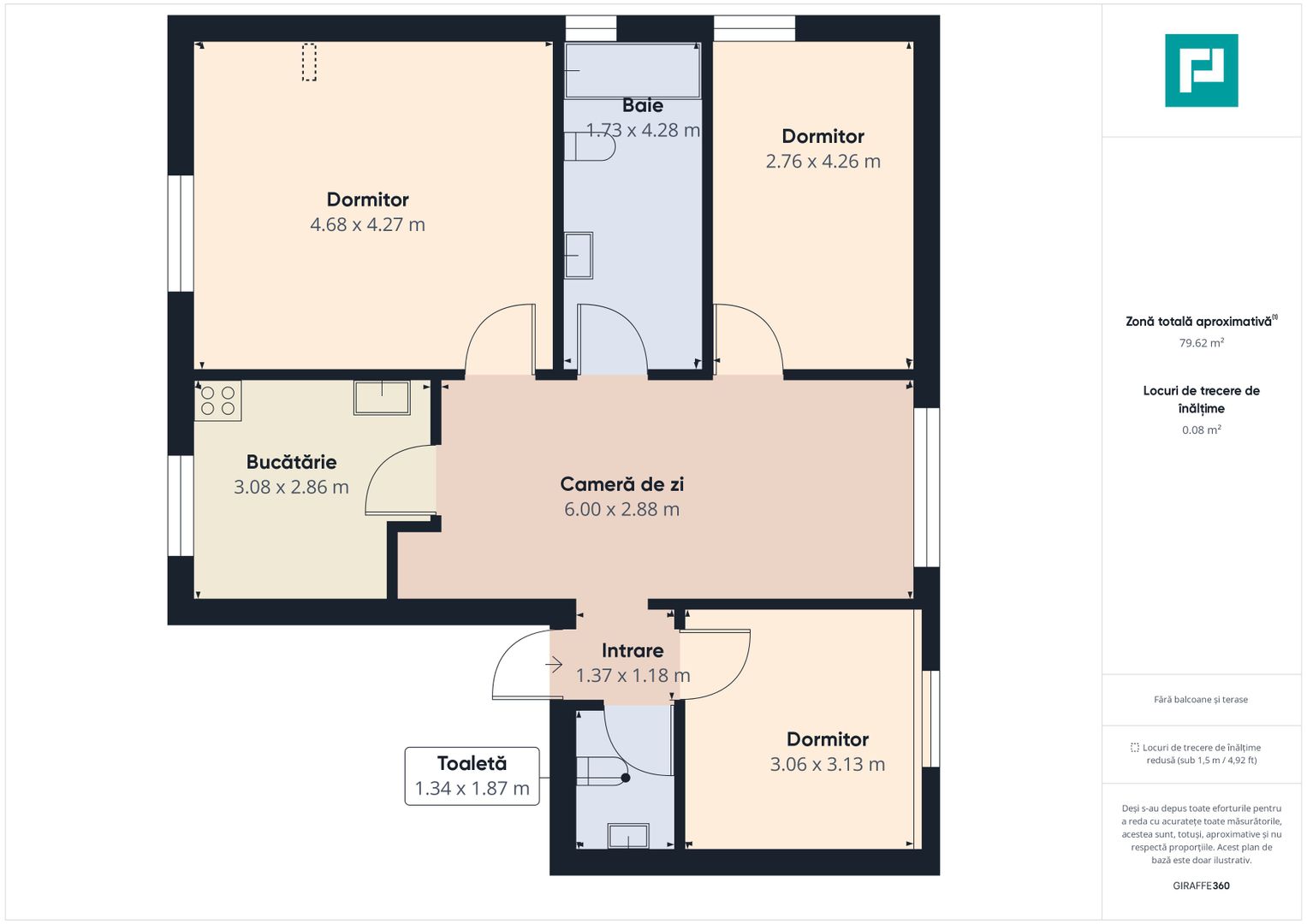 Apartament de 4 camere spațios, modern! - Poză 13