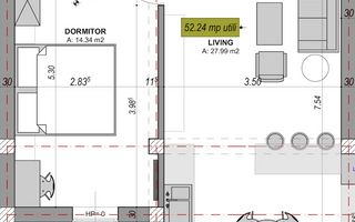 Apartament modern 2 camere utilat premium etaj 1 in cartier DaVinci - Poză 14