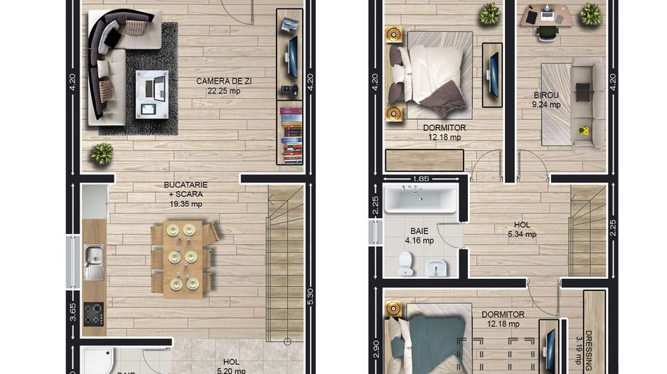 Casa finalizata intabulata in Cartier Izvor Tarlungeni Brasov - Schiță 7