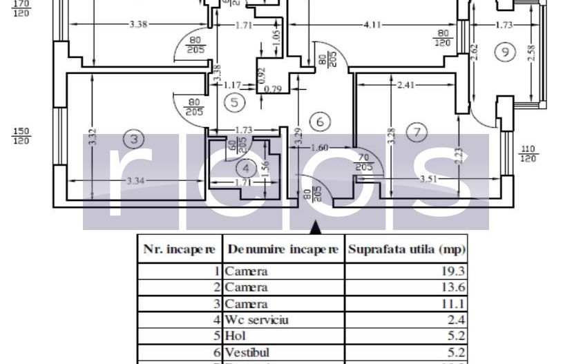 DE VANZARE APARTAMENT RENOVAT  3 CAMERE - PARCARE-  LUJERULUI - Poză 8