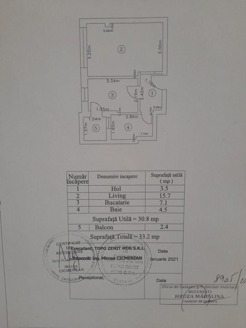 Garsonieră modernă – Drumul Ghindari | Bloc 2020 | Gata de mutare - Poză 6