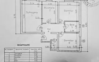 Apartament cu 3 camere, decomandat, zona Vest - Poză 14