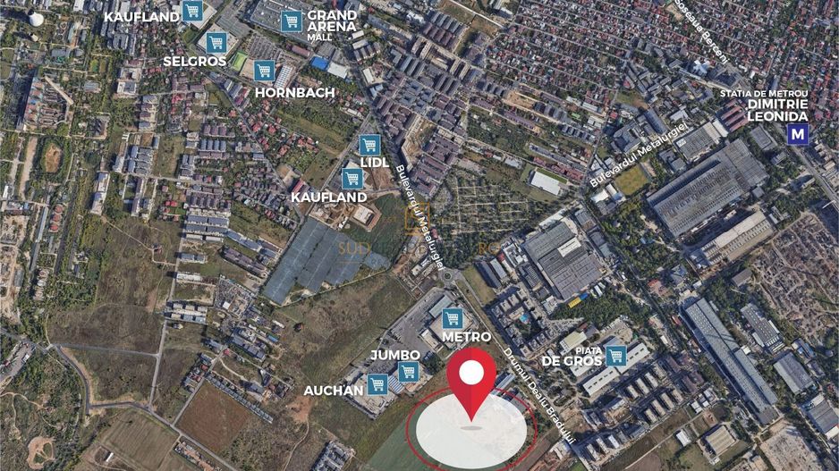 Teren intravilan 4930 mp,ideal constructii rezidentiale,Bd.Metalurgiei - Poză 2