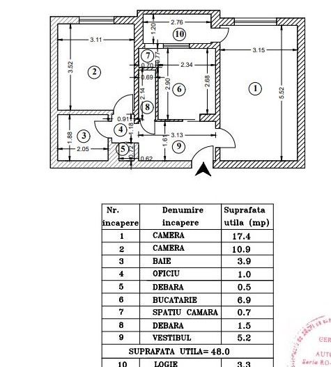 2 camere | Decomandat | 5 min Metrou Piata Sudului - Poză 3