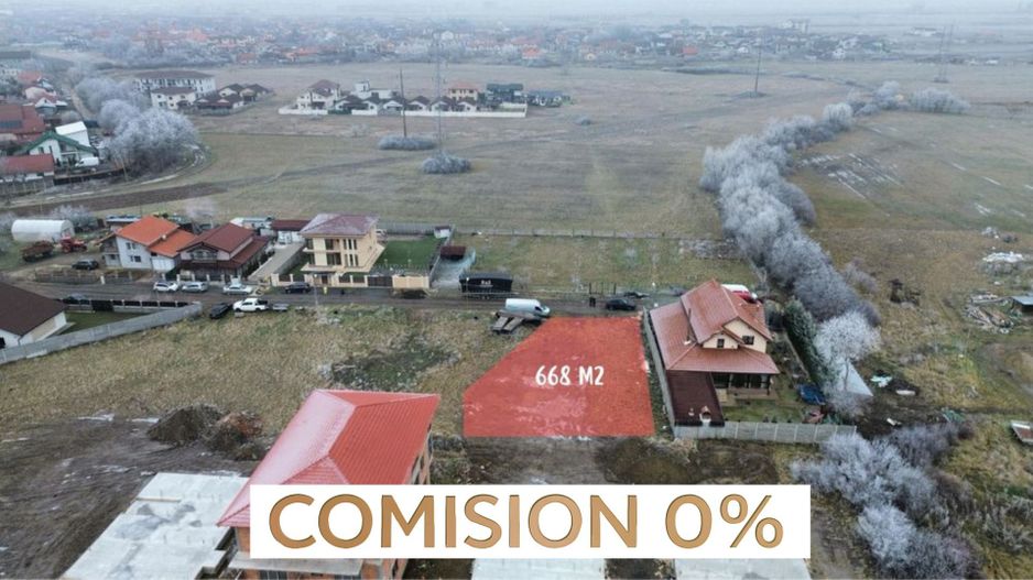 Comision 0% Teren intravilan 668 mp| Giroc | Autorizație construcție - Poză 1