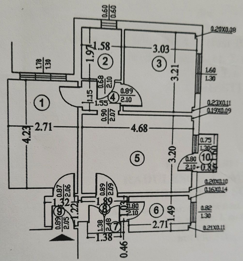 Apartament 3 Camere Etaj 2 Lujerului - Schiță 8