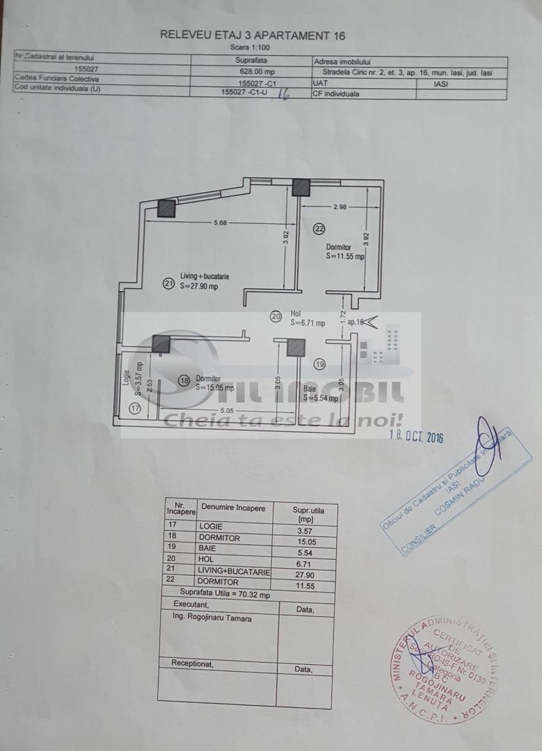 Apartament 3 camere, decomandat, mobilat-zona Ciric 180000 euro - Poză 14