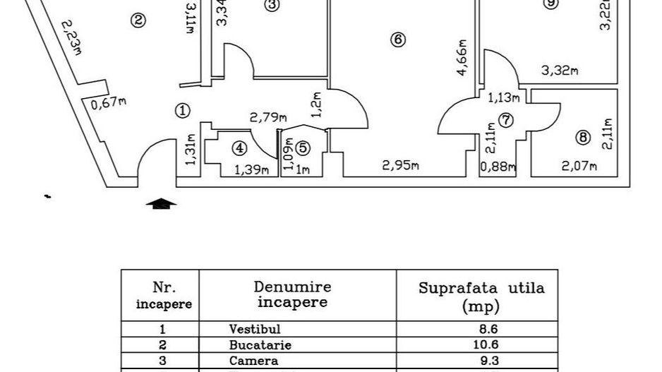 Apartament 3 camere Auchan Vitan an 1985 - Poză 7