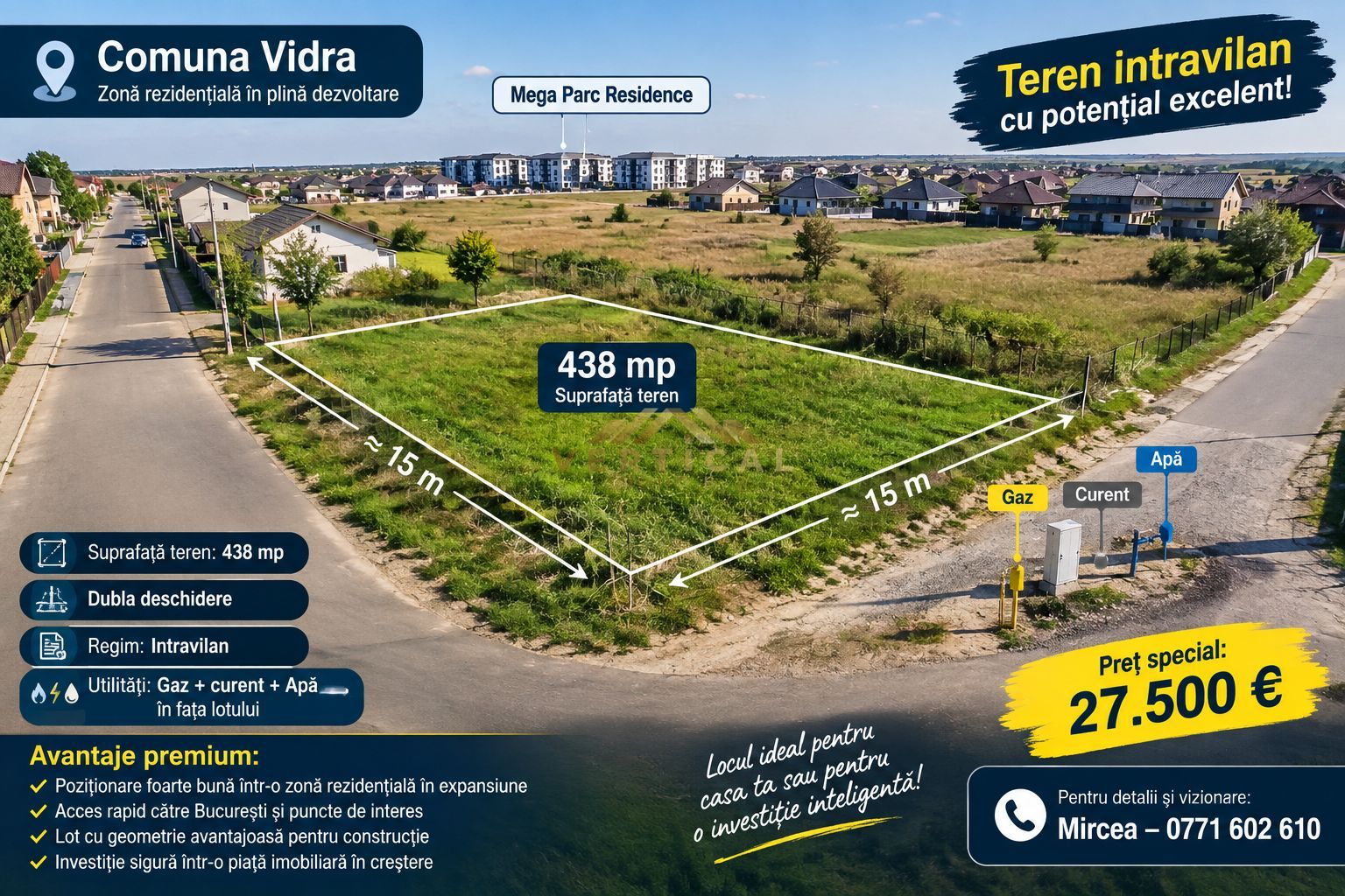 OPORTUNITATE EXCLUSIVĂ – TEREN PREMIUM ÎN COMUNA VIDRA - Poză 1